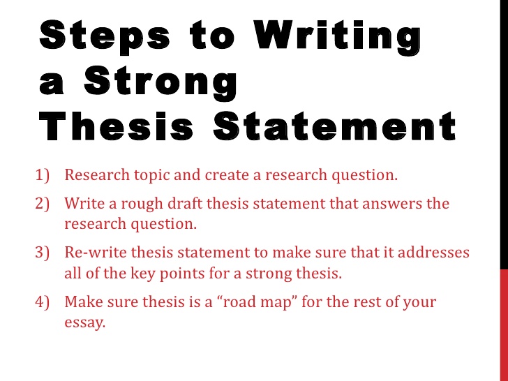 creating a thesis statement for a research paper